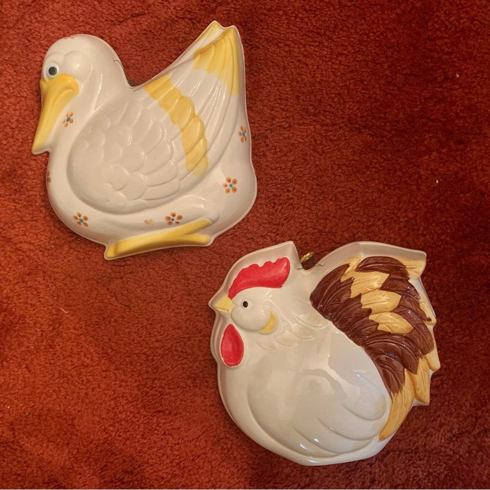 Gailstyn Sutton Ceramic Kitchen Molds animals lot of 2